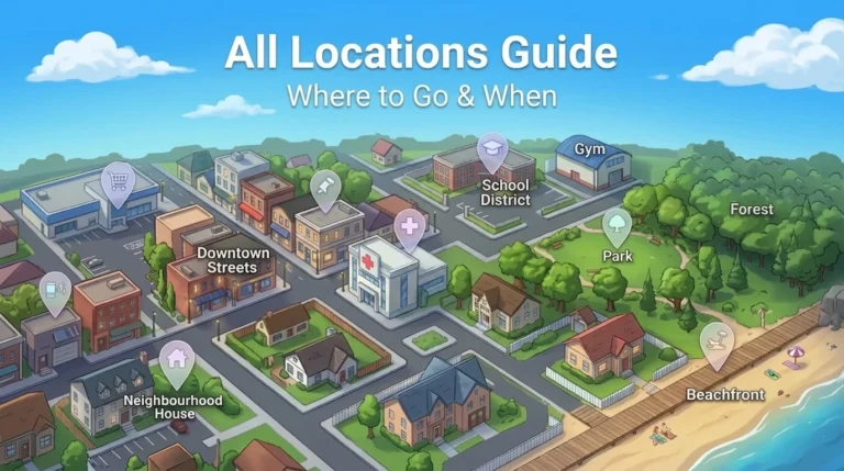 Summertime Saga All Locations