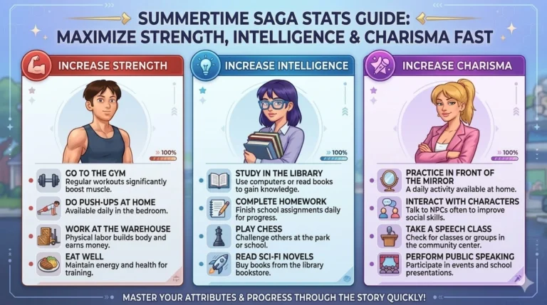 Summertime Saga Stats